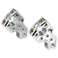 Joker Machine Dual 1 1/2" Pullback 2 1/2" Risers Chrome