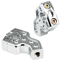 Joker Machine Dual 1 1/2" Pullback 2 1/2" Risers Chrome