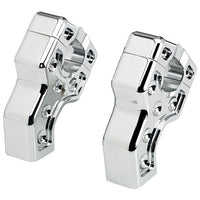 Joker Machine Dual 1 1/2" Pullback 2 1/2" Risers Chrome