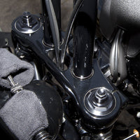 49MM PRE LOAD FORK ADJUSTERS-BLACK ANODIZE